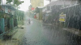 Heavy rain in my village in Indonesia, cold sound asleep because of the heavy rain village rain vlog by village rain vlog 47,940 views 2 months ago 3 hours, 5 minutes