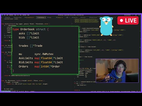 LIVE Golang Programming - Building a Crypto Exchange From Scratch