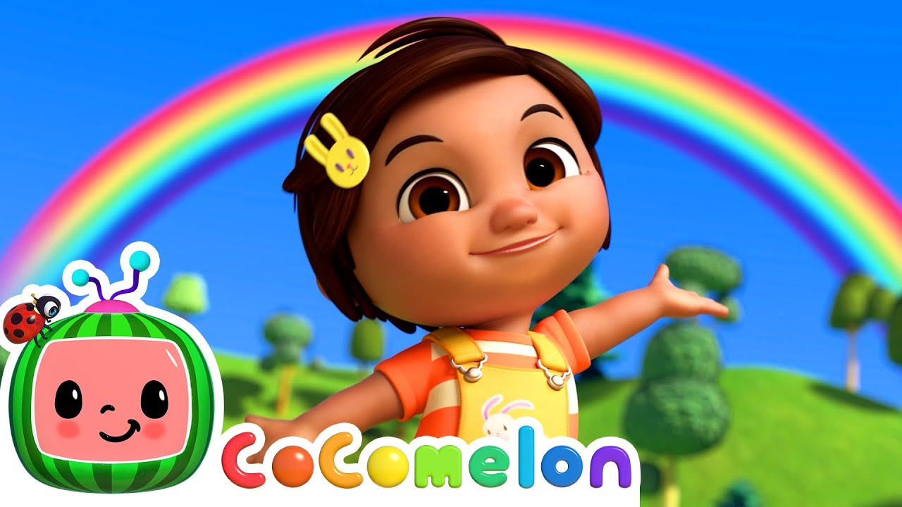 Rainbow Song | with Nina and JJ | Cocomelon Nursery Rhymes for Kids ...