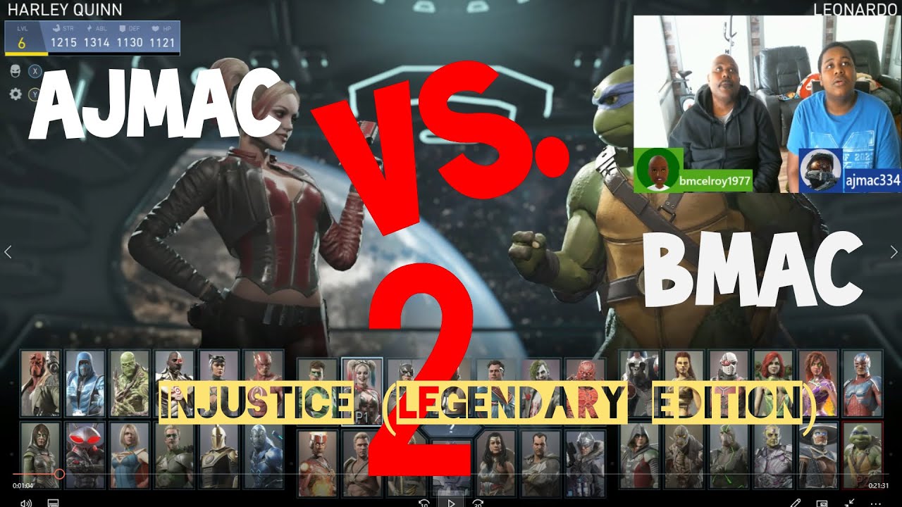 AJ MAC vs. B MAC INJUSTICE 2: LEGENDARY EDITION - YouTube