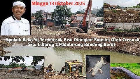 Apakah Crane 150 Ton Mampu Angkat Beko Yg Terperosok di Situ Ciburuy 2 Padalarang Bandung Barat #kdm