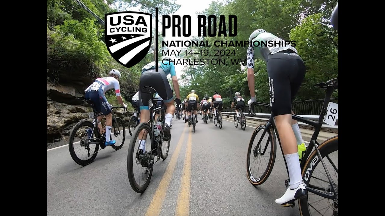 US Pro National Road Race 2024 Charleston, WV First Lap YouTube
