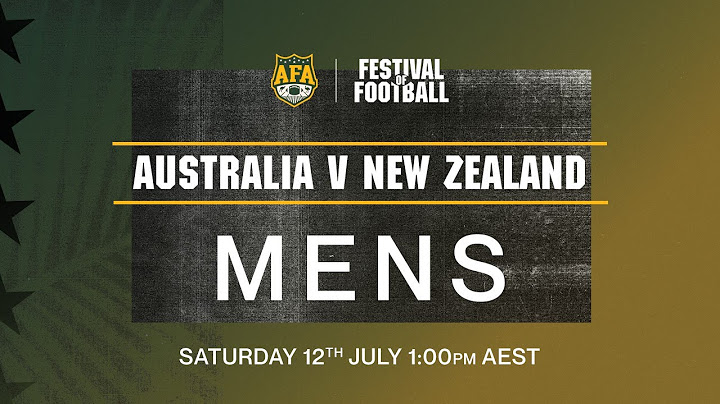Australia vs New Zealand Men's Gridiron - Festival of Football