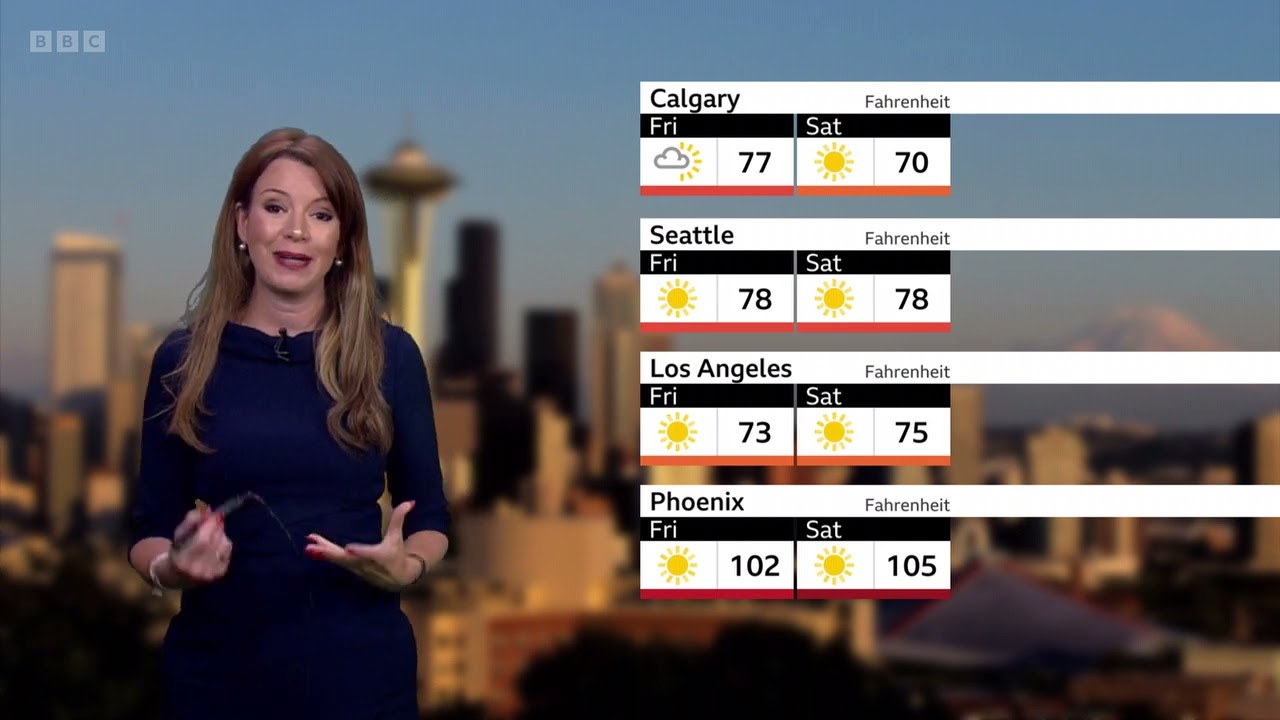 BBC weather today in North America - June 6th, 2025