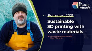 Sustainable 3D printing with waste materials