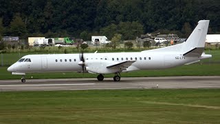 4Kᵁᴴᴰ Saab 2000 SE-LTV SAAB Aircraft Takeoff Departure @ NATO Days 2022