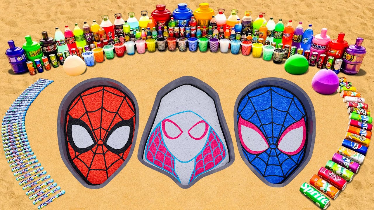 Как создать семью Человека-паука с Человеком-пауком, Гвен-пауком и Майлзом Моралесом, Фанта, Кока...