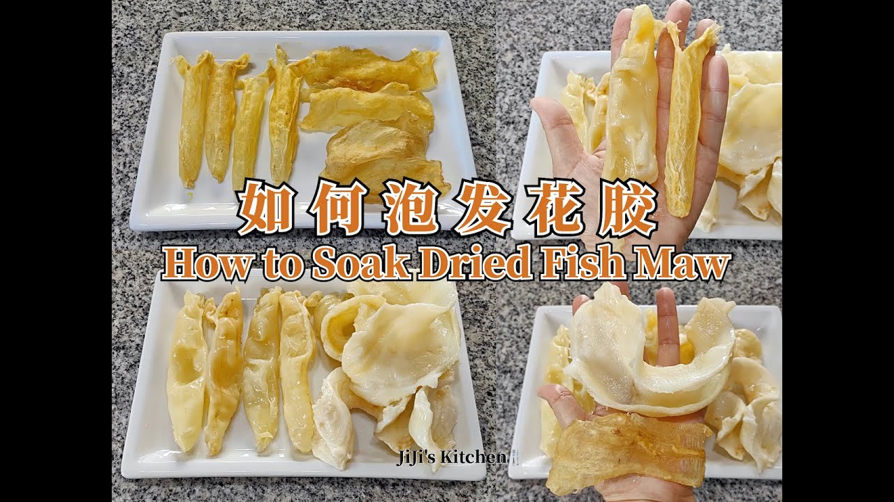 ENG SUB How To Soak Dried Fish Maw Simple ENG SUB How To Soak Dried Fish Maw Simple