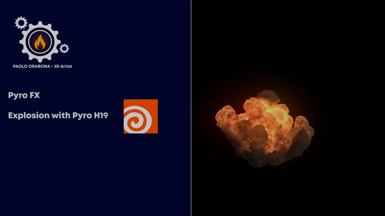 Explosion with Pyro in Houdini 19 - YouTube