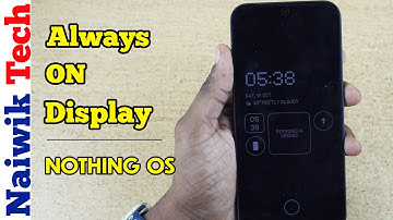Enable Always On Display (AOD) on Nothing Phone