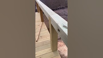 DIY Exterior handrail with hidden fasteners #diy #carpentry #framing #youtube #handrails #pt