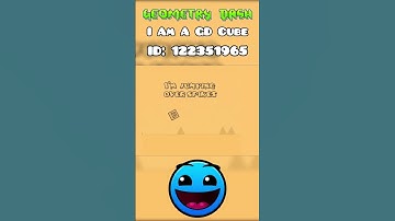 I Am A GD Cube in Geometry Dash #gd #robtop #geometrydash #shorts