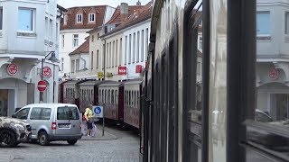 ドイツ【モリー鉄道】下り、[Bad Doberan, Stadtmitte]発車シーン