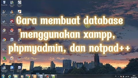 Cara Membuat Database Pembayaran Santri || phpmyadmin