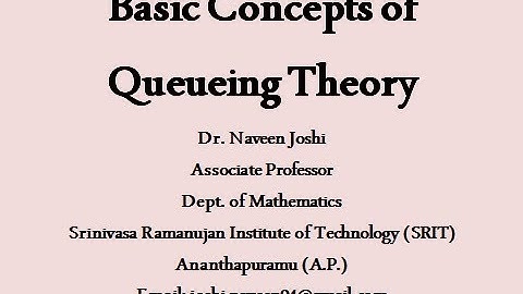 Queueing Theory 1