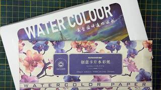 Mini Winter Landscape Watercolor And Colored Pencil Painting