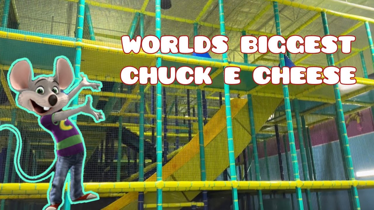 WORLDS BIGGEST CHUCK E CHEESE | INDOOR SOCCER | GIANT SLIDE | BONYAYS BACKYARD 