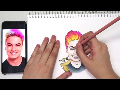 COMO DESENHAR O FELIPE NETO (CARICATURA) - PASSO A PASSO
