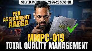 MMPC 019 Solved Assignment June 2026 IGNOU MBA MMPC 019 Solved Assignment