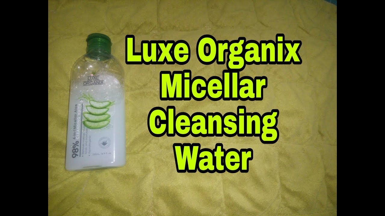 luxe organix micellar water