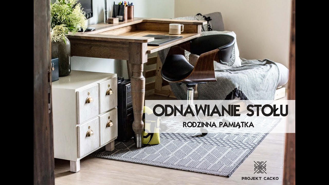 Stary stół po prababci - odnawianie stołu.