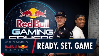 Hashtag Ryan challenges Max Verstappen at the London Red Bull Gaming Sphere