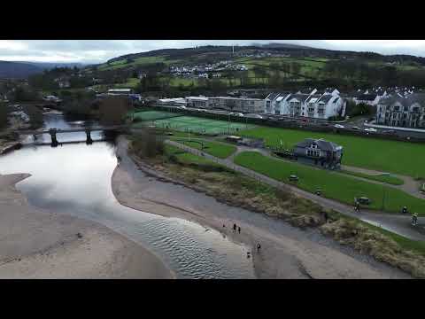 Ballycastle seafront 360 drone video, Dec24