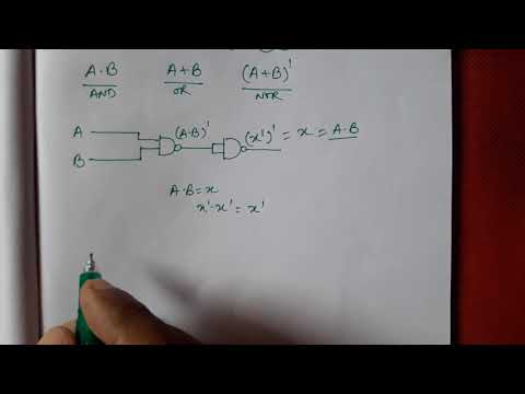 LOGIC GATES | AND, OR , NOR CONSTRUCTION USING NAND GATES ONLY(Part1)