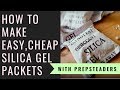 How to Make your own Silica Gel Desiccant Packets for pennies!