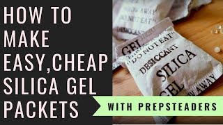 How to Make your own Silica Desiccant Packets for pennies!