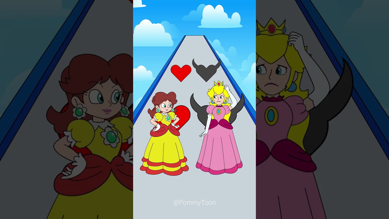Kiss Or Punch Run Princess Peach And Daisy