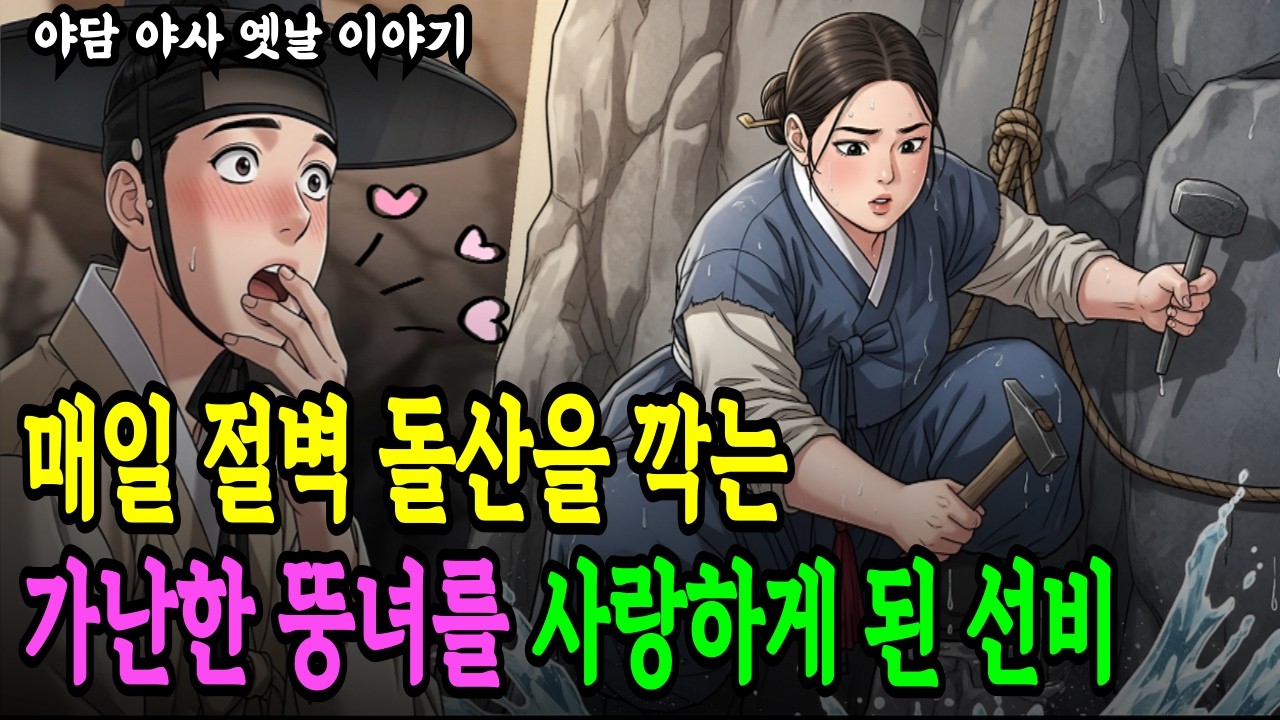 매일 돌산을 깍는 가난한 뚱녀를 사랑하게 된 선비  | 야담 | 만담 | 전설 |옛날이야기 | 사연 | 조선야사