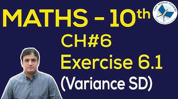 Maths Class 10 Chapter 6  variance S D