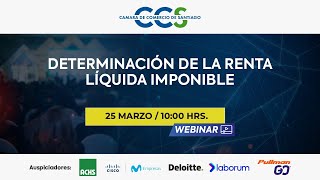 Webinar: Determinación de la renta líquida imponible