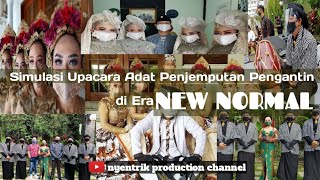 Simulasi Upacara Adat Penjemputan Pengantin Protap Kota Bandung di Era New Normal.