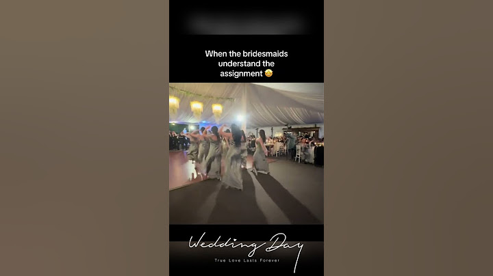 Bridesmaids dance entrance ✨️