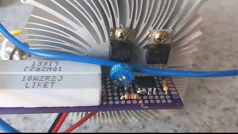 A simple Constant Current (electronic) load using a MOSFET, op-amp and a resistor.