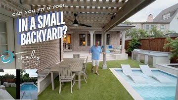 Can You Fit A Pool In a Small Backyard?  Pool Tour By Mike Farley