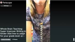 WBT: Super Improver Writing in Kindergarten Periscope 3 from 5/2/16