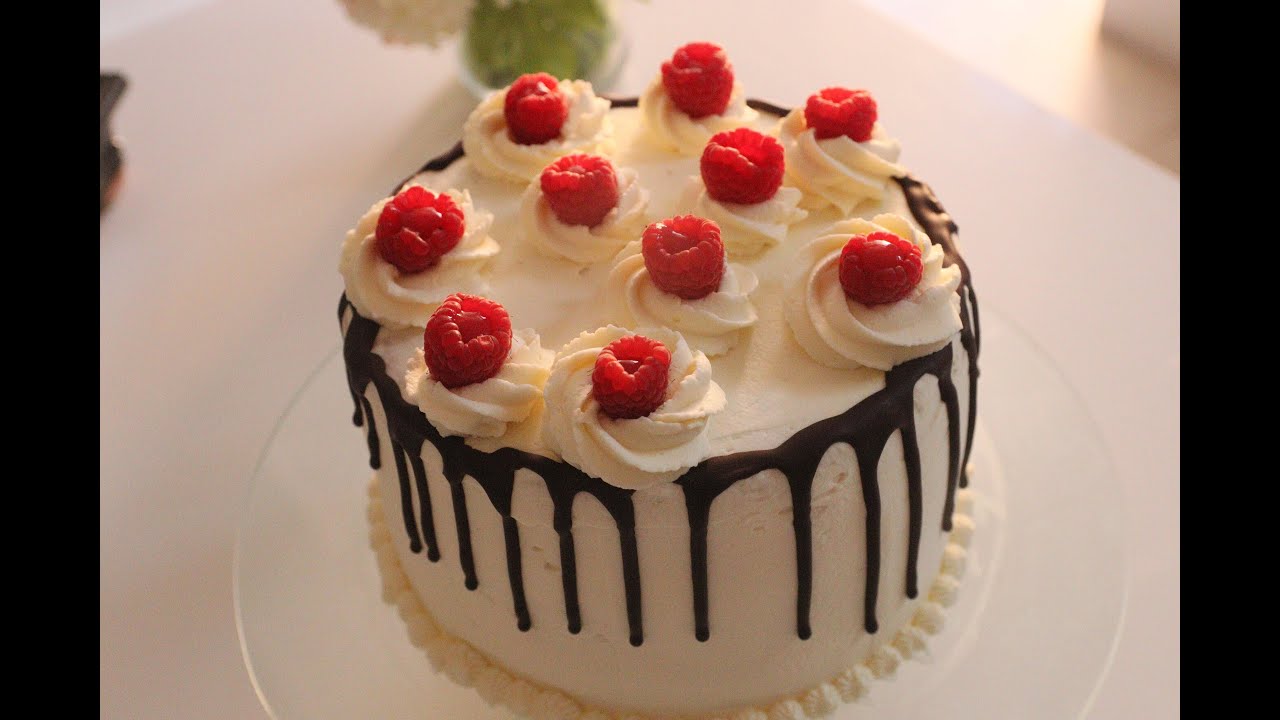 Layer cake au chocolat blanc et framboise 🍰🍰🍰