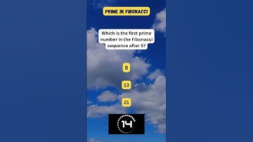 Prime numbers - Prime in Fibonacci #maths #quiz #reasoning #iq #brainteaser