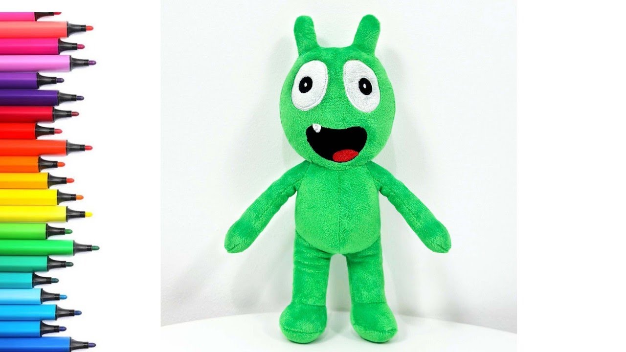 Pea Pea Drawing & Coloring For Kids and Toddlers | Pea Pea Cartoon Drawing