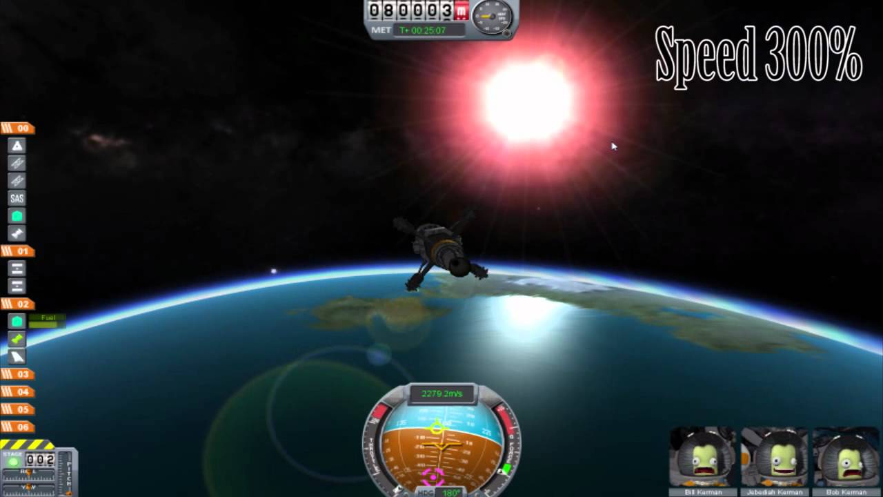 Kerbal Space Program - Orbit and satellite deploy then land at launch ...