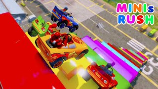 Mini Rayo McQueens on Color Stairway Carros Disney Race Track screenshot 1