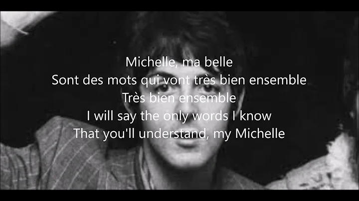 Michelle with lyrics( The Beatles)