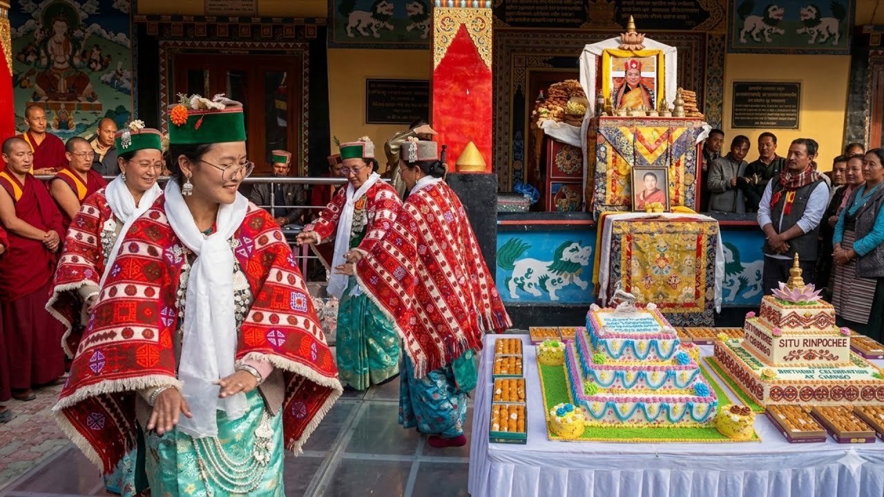 Beautiful Upper Kinnaur And Spiti Dance By Gonpa Mohla //Tai Situ Rinpochhe 73th B-day Celebration 