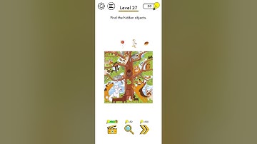 Braining Level 27 Solution |Find the hidden objects. Braining