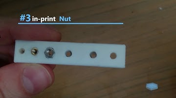 Tutorial : Bolts , Screw , Thread , Nuts and heat insert  into 3D prints  [part4/4]