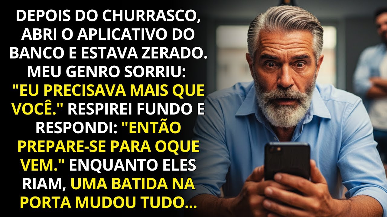 Depois do encontro de família, minha conta estava zerada… Meu genro riu dizendo que ele precisava.