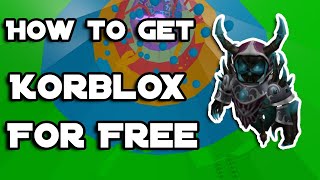 How to get korblox for free (December 2020)
